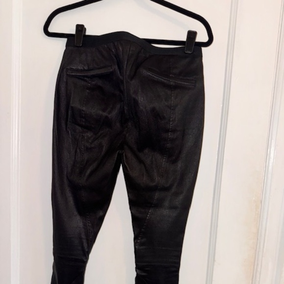 Helmut Lang Lambskin Leather Leggings Size 6 - Picture 5 of 6